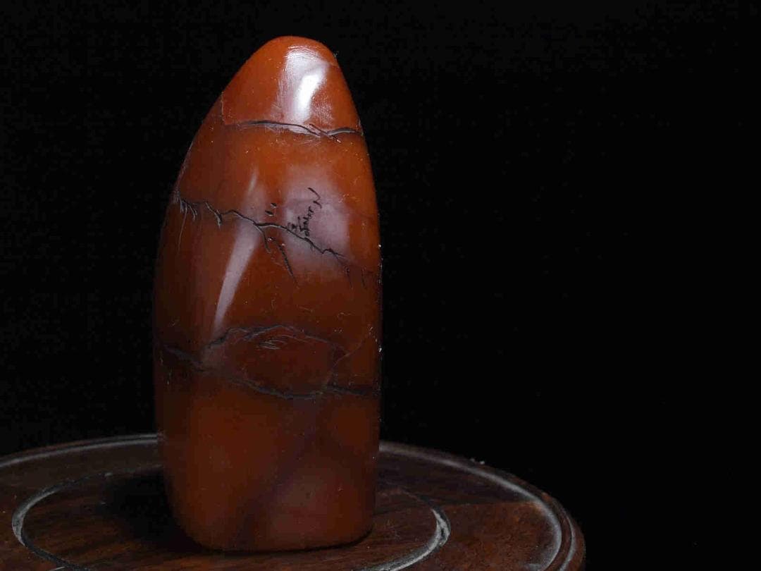 民間仕入れ品　中国清時代の田黄石　印鑑　風景彫刻骨董品 AK2414D2-6