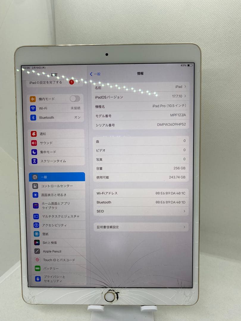 iPad Pro (10.5インチ) 256GB 9HP52