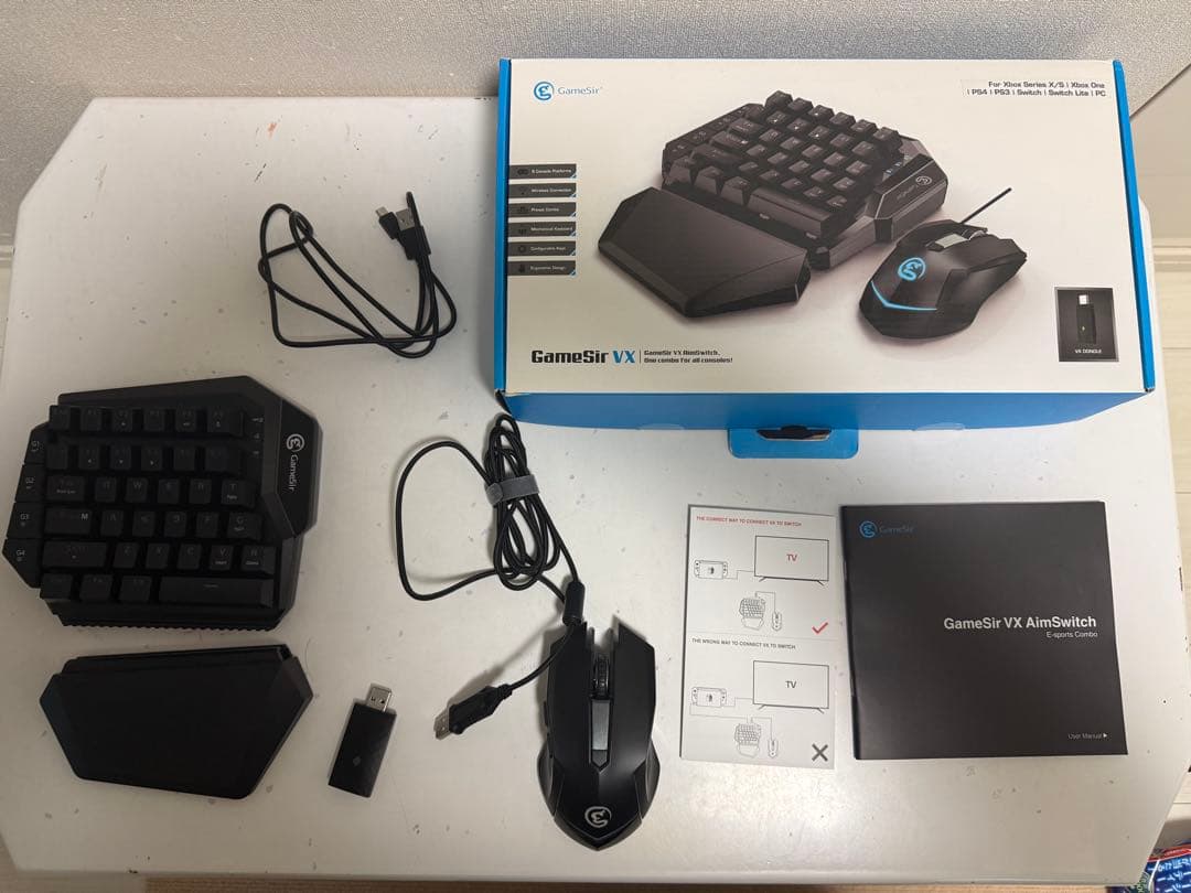 片手キーボード　Switch PlayStation xbox pc 対応