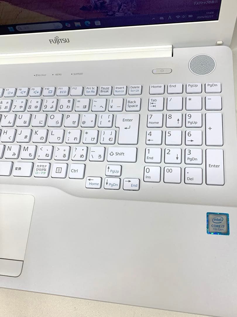 557 SSD480GB富士通 ノートPC Core i7 メモリ8GB