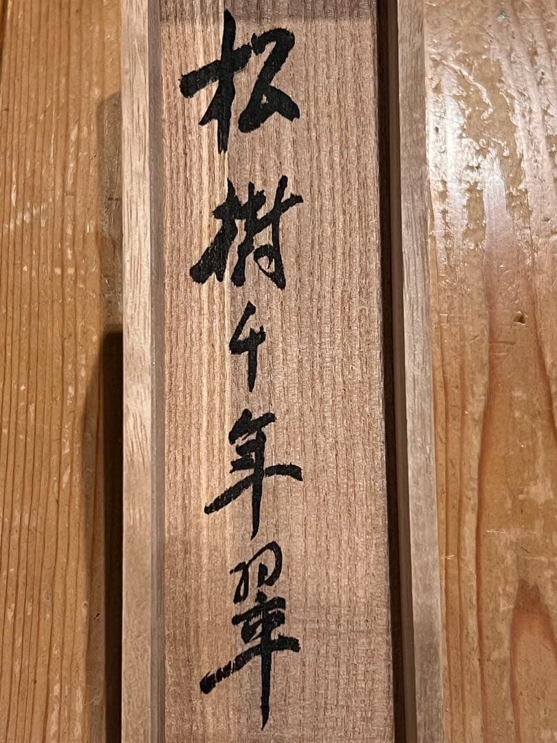 立花大亀 掛け軸 掛軸「松樹千年翠」書 紙本 共箱 肉筆 臨済宗 大徳寺 茶掛