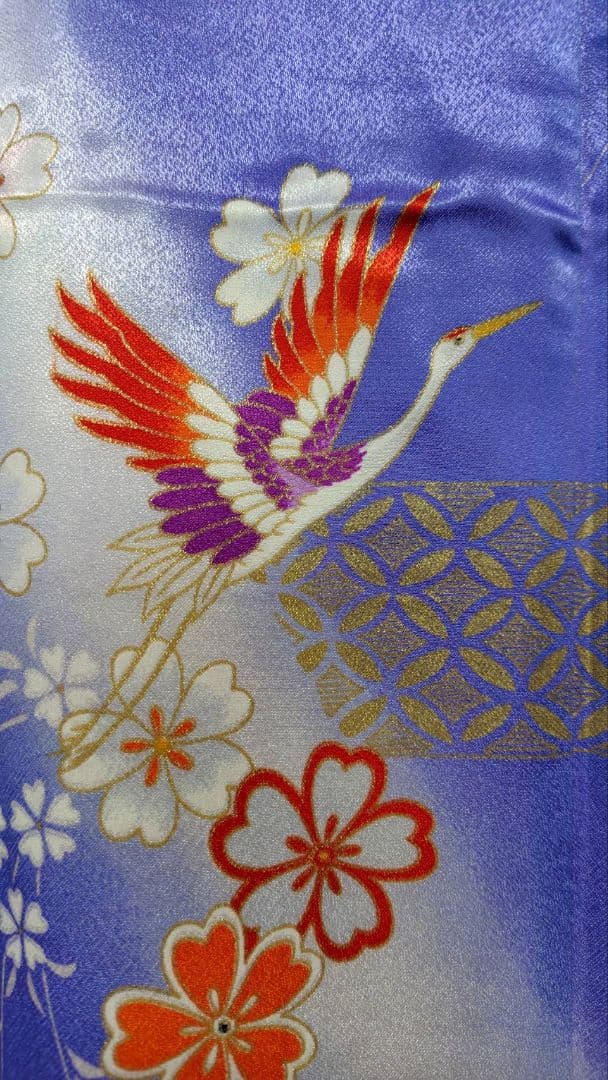 RK542洗える子供着物着丈130センチ裄丈50センチ7歳前後用