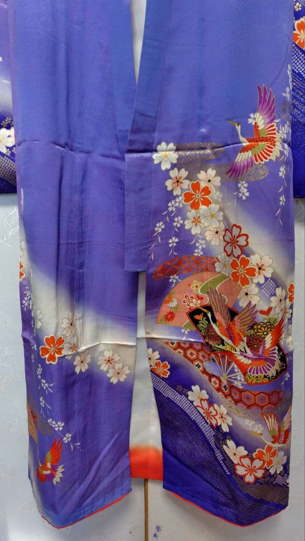 RK542洗える子供着物着丈130センチ裄丈50センチ7歳前後用