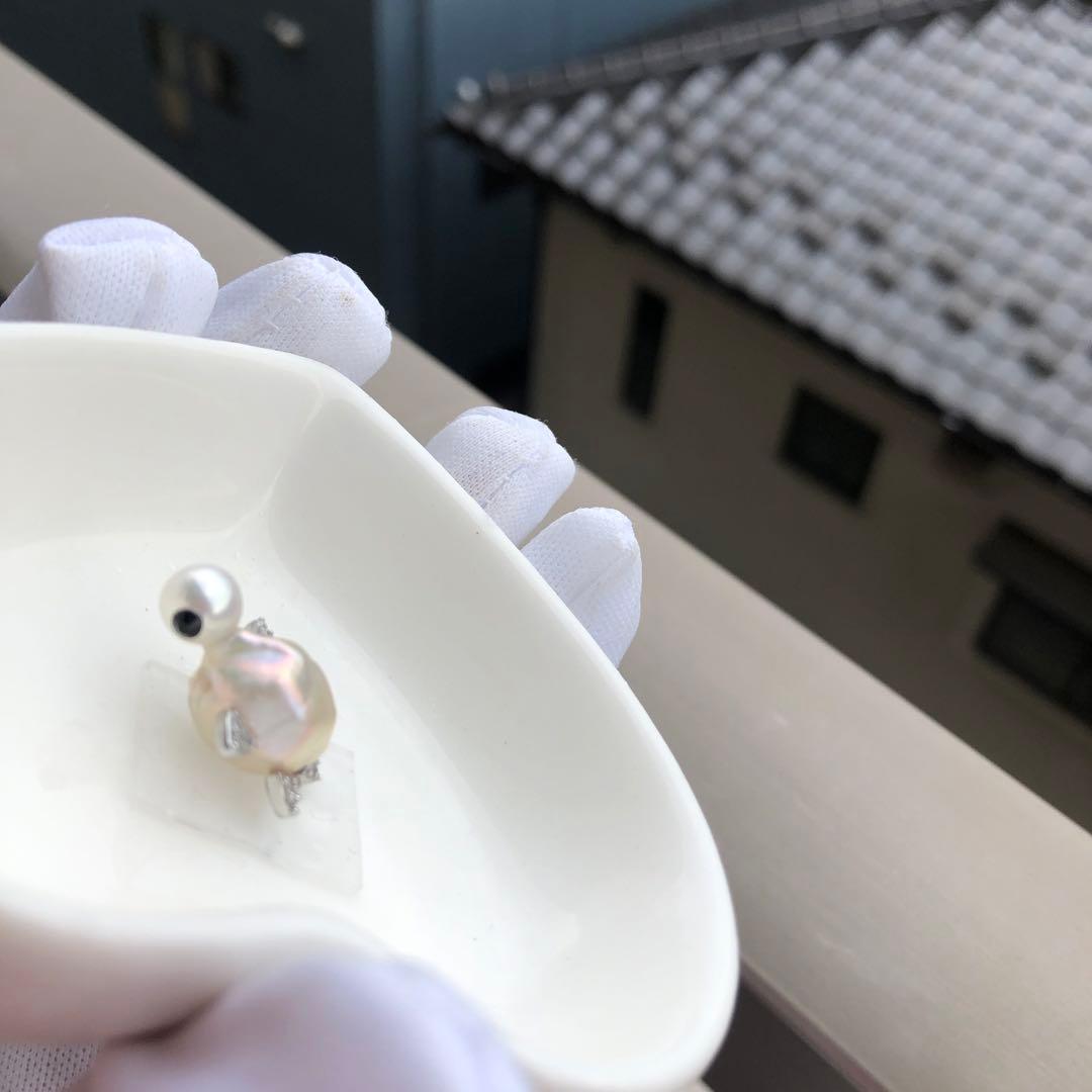 オリジナルデザイン　亀　淡水バロックパールリング　オーダーページ