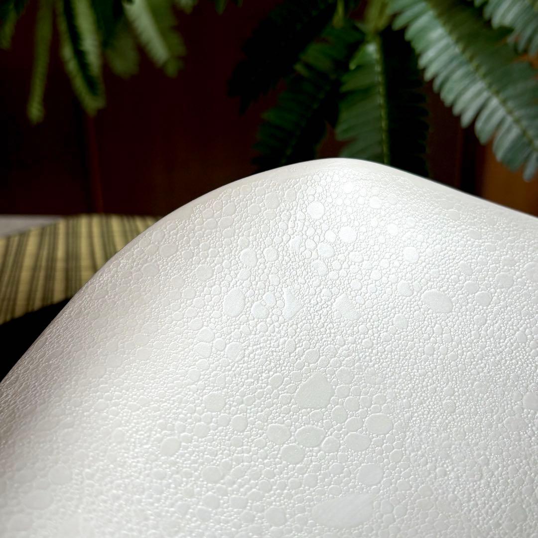 有田焼　白泡化粧　変形鉢 2つ　カービィ鉢　ボウル　深鉢　オシャレ　和食器　作家