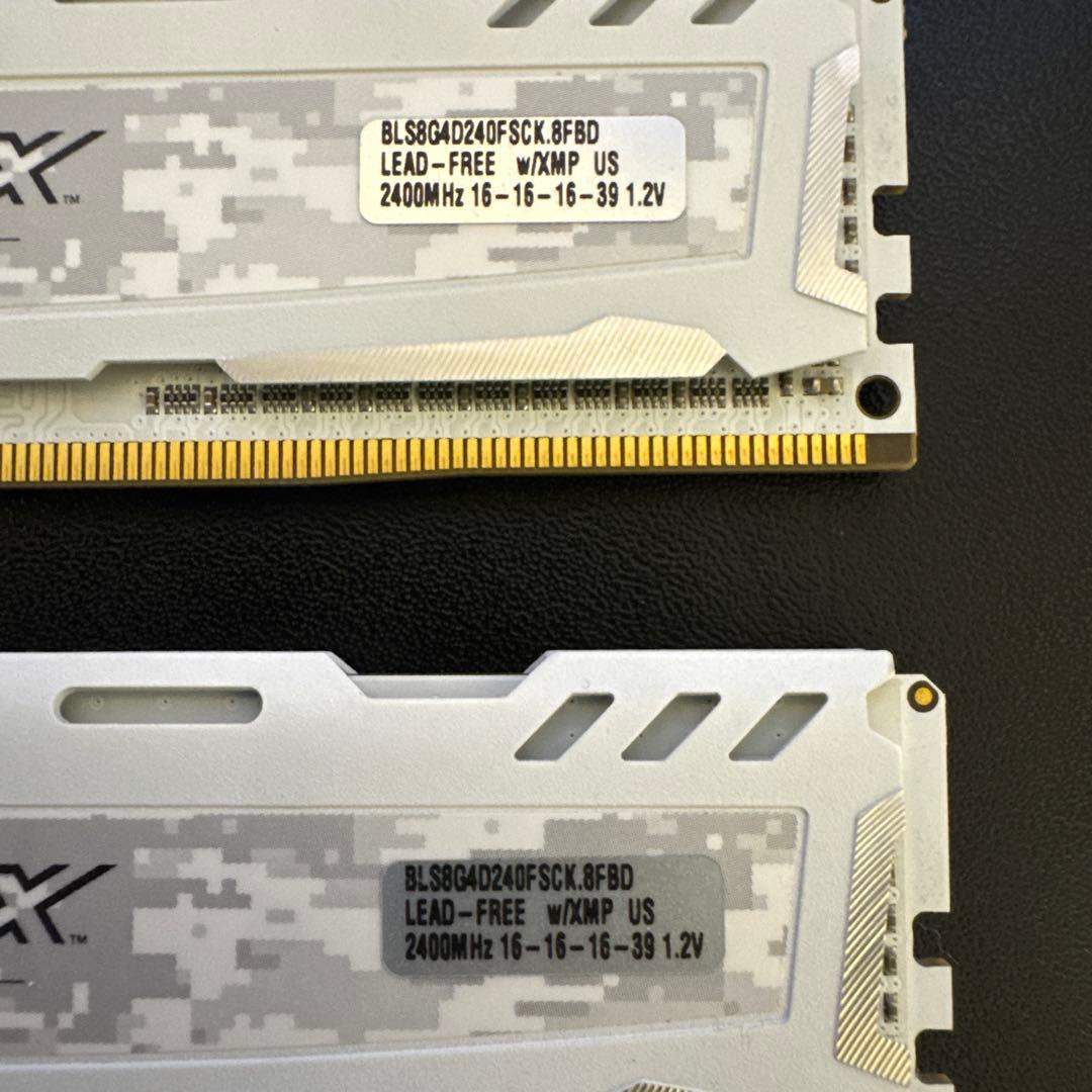 DDR4 8GBx2枚 16GB 2400 動作確認済