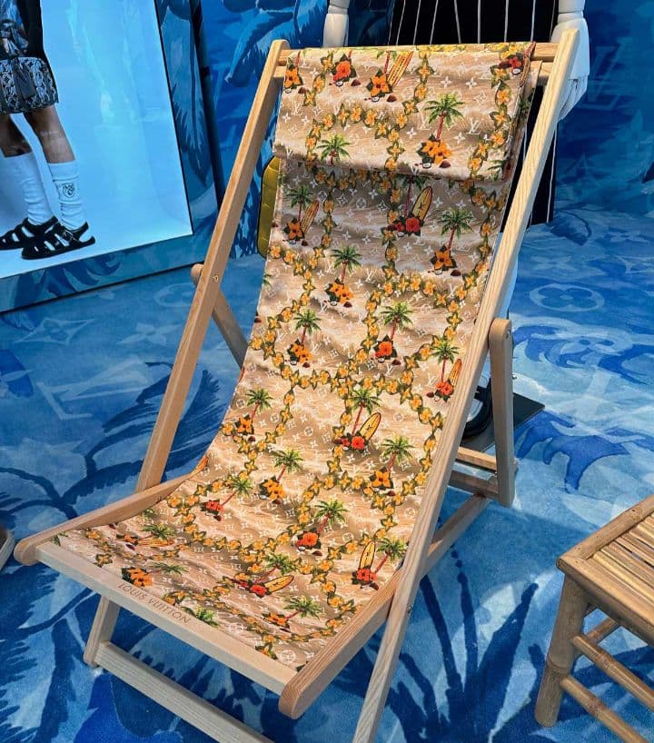 二脚セットLouis Vuitton サーフボードモノグラムビーチチェア