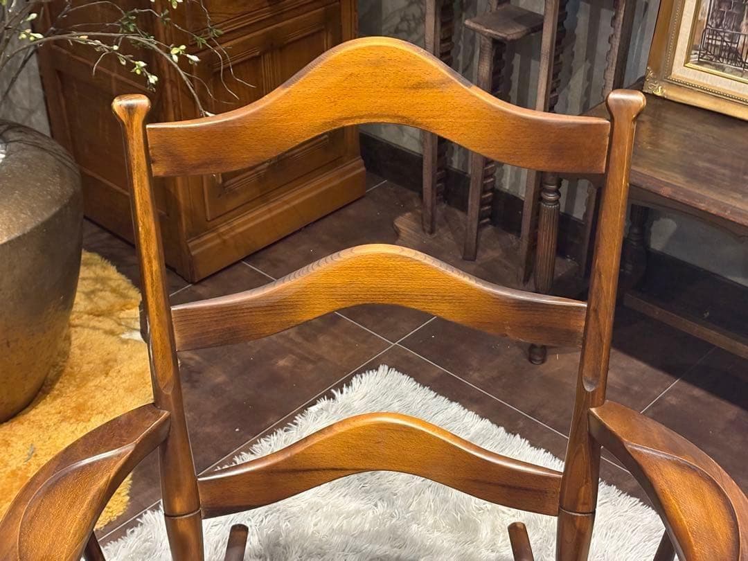 飛騨産業 キツツキマーク ロッキングチェア ダイニングチェア ビンテージ GZ