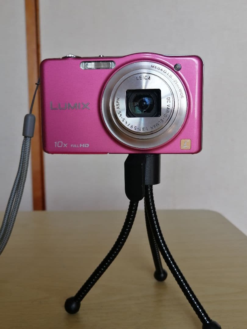 PANASONIC LUMIX DMC-SZ7 ピンク 充電器 ケース 三脚付き