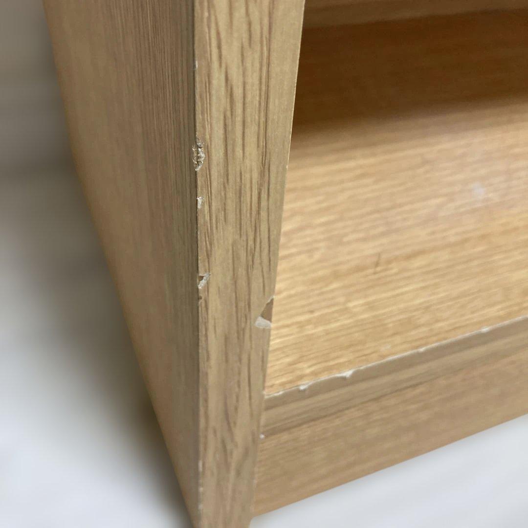 Used品 キッチンカウンター下収納　引き戸タイプ　引き出し3個　完成品