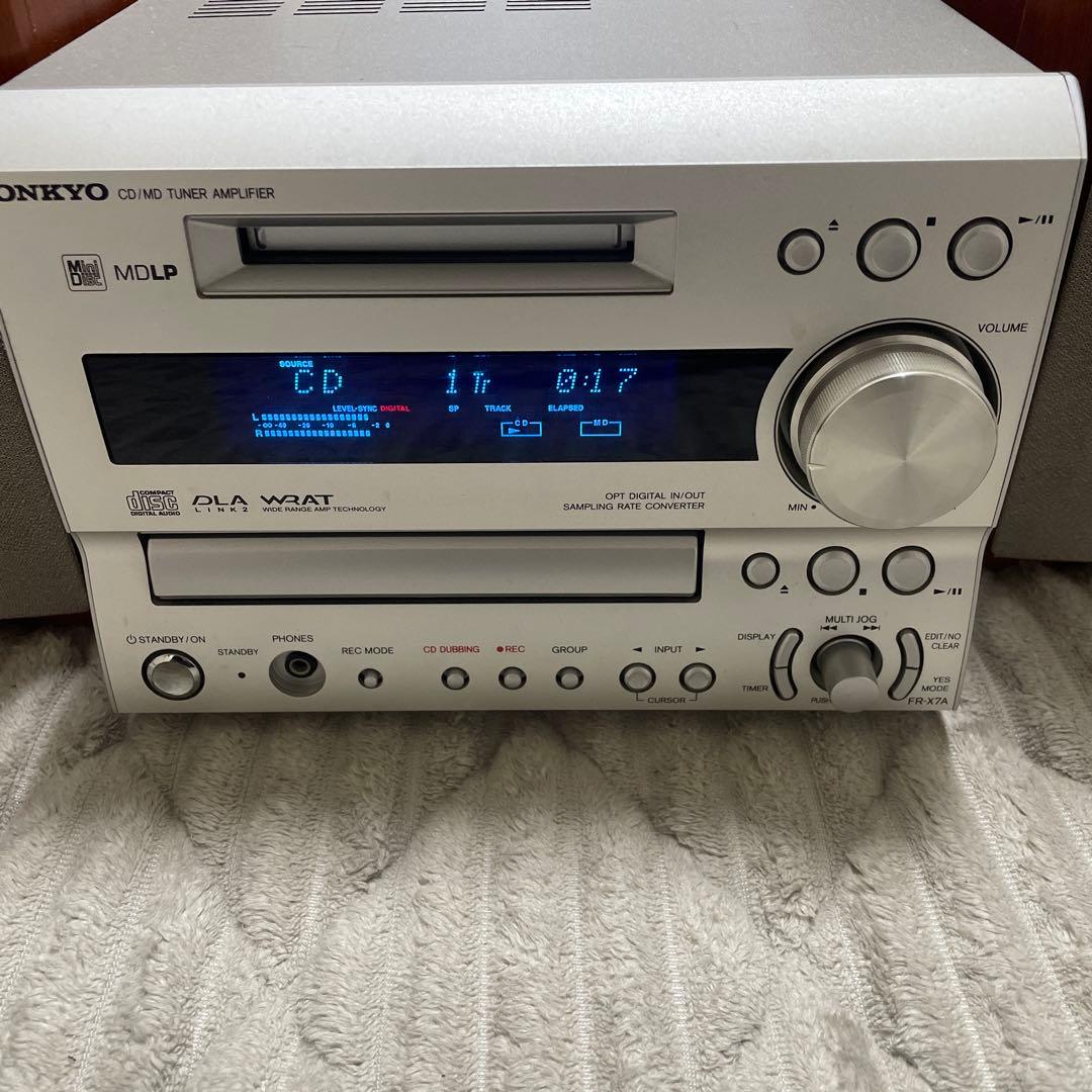 ONKYO FR-X7A オンキョー ミニコンポ CD、MD動作確認済み
