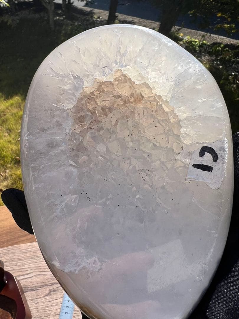 C1 トレジャーメノウ 台付き 瑪瑙 風水 聚宝盆アゲート