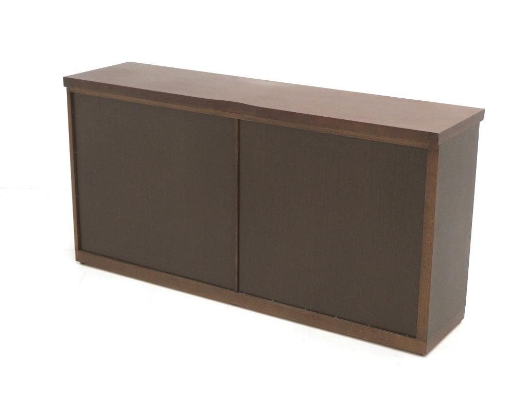 展示品　カリモク　オーク材　サイドボード　ガラス扉　収納　キャビネット