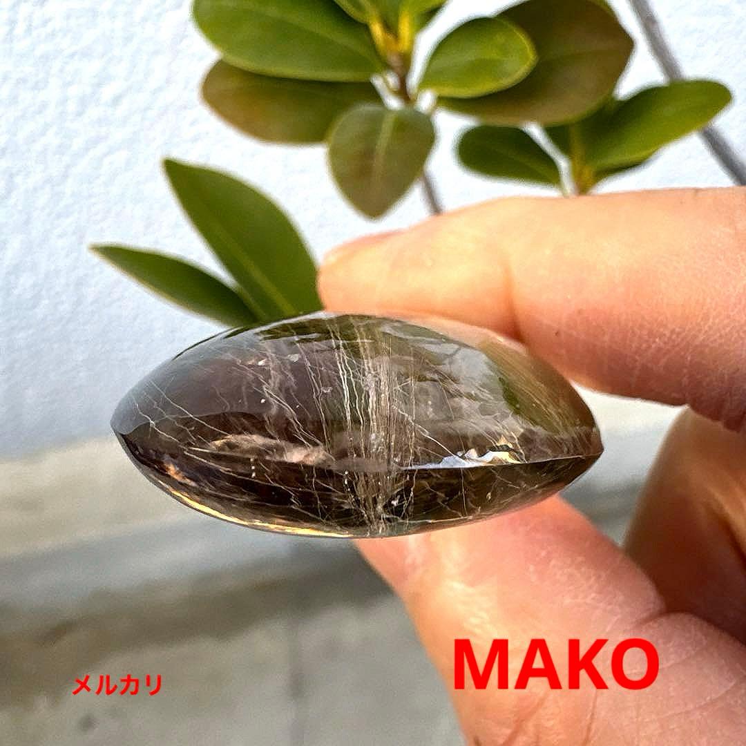 M1947☆ゴールドルチルクォーツ原石43g☆天然石　原石☆N60207