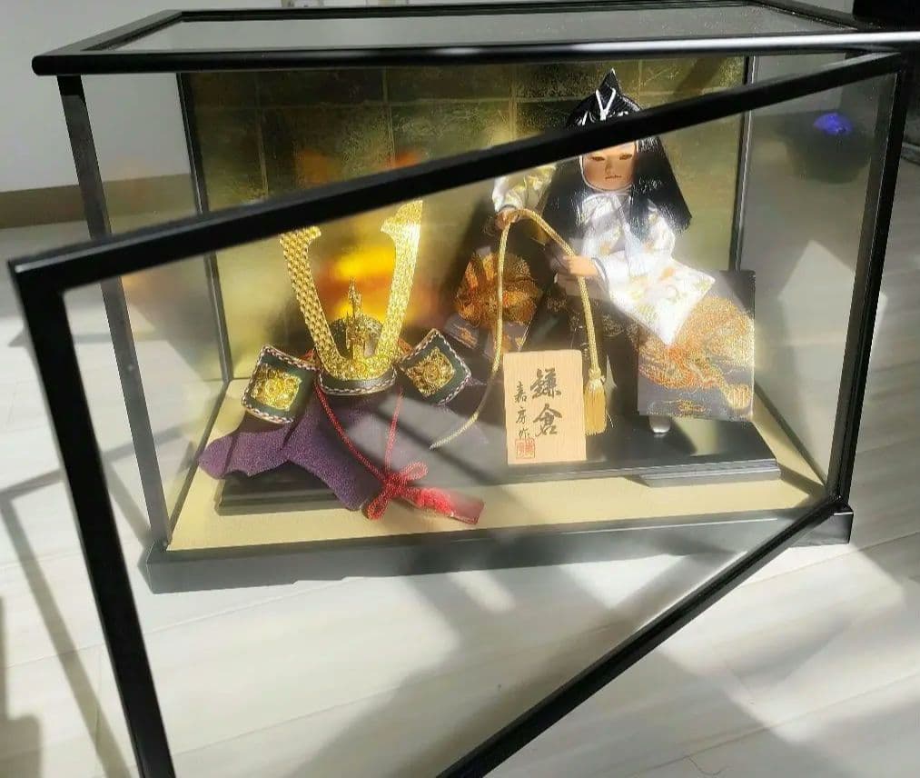 【美品】五月人形・兜曳き ケース付き