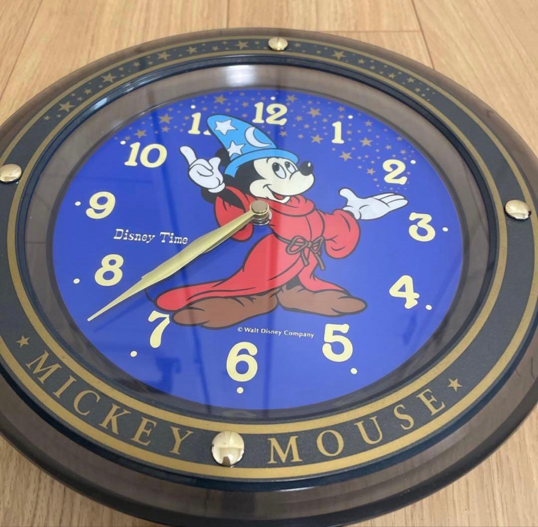 ディズニー　ミッキー 掛時計 ファンタジア　振り子時計pendulumclock