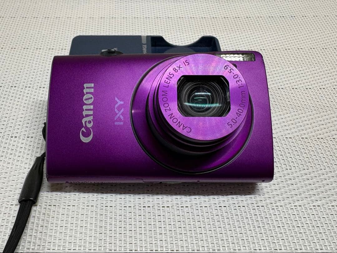 Canon IXY 600F パープル コンパクトデジタルカメラ［中古］