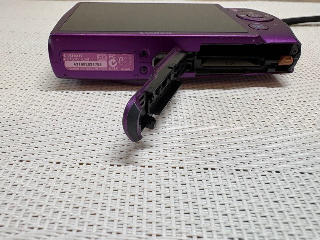 Canon IXY 600F パープル コンパクトデジタルカメラ［中古］