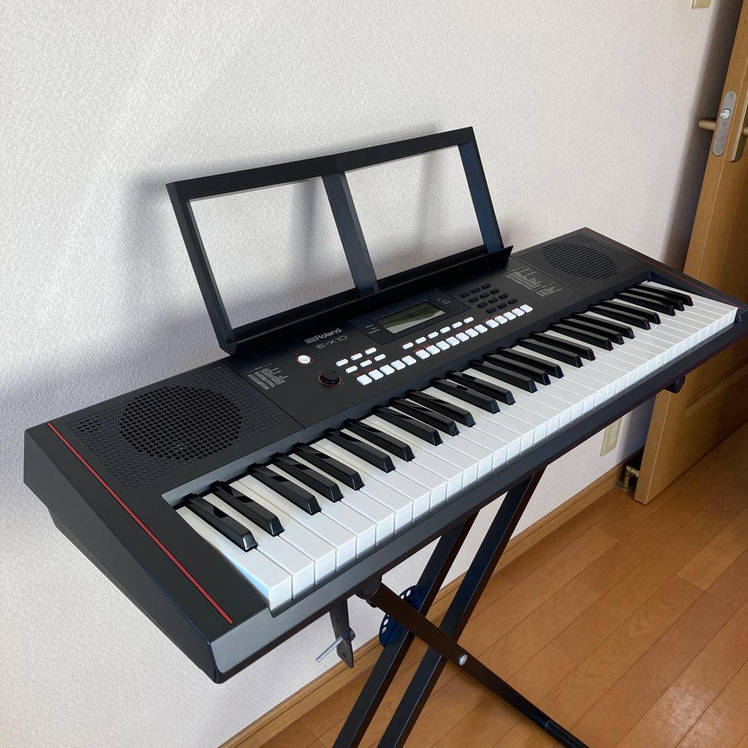 Roland E-X10 電子ピアノセット(スタンド、ペダル付)