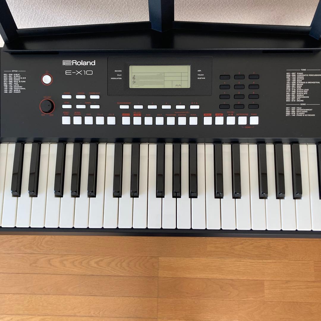 Roland E-X10 電子ピアノセット(スタンド、ペダル付)