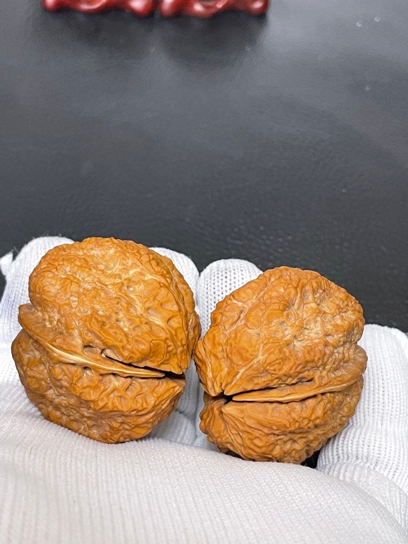 ❤️No.526 遊ぶクルミ　文玩核桃雲南鉄くるみ卧莲金蟾