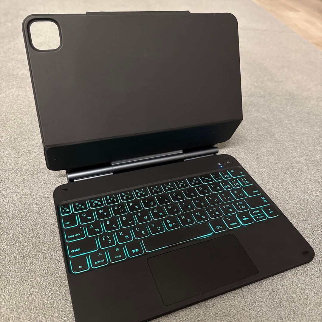 ESR iPad Air 11インチ トラックパッド付きキーボードケース 黒