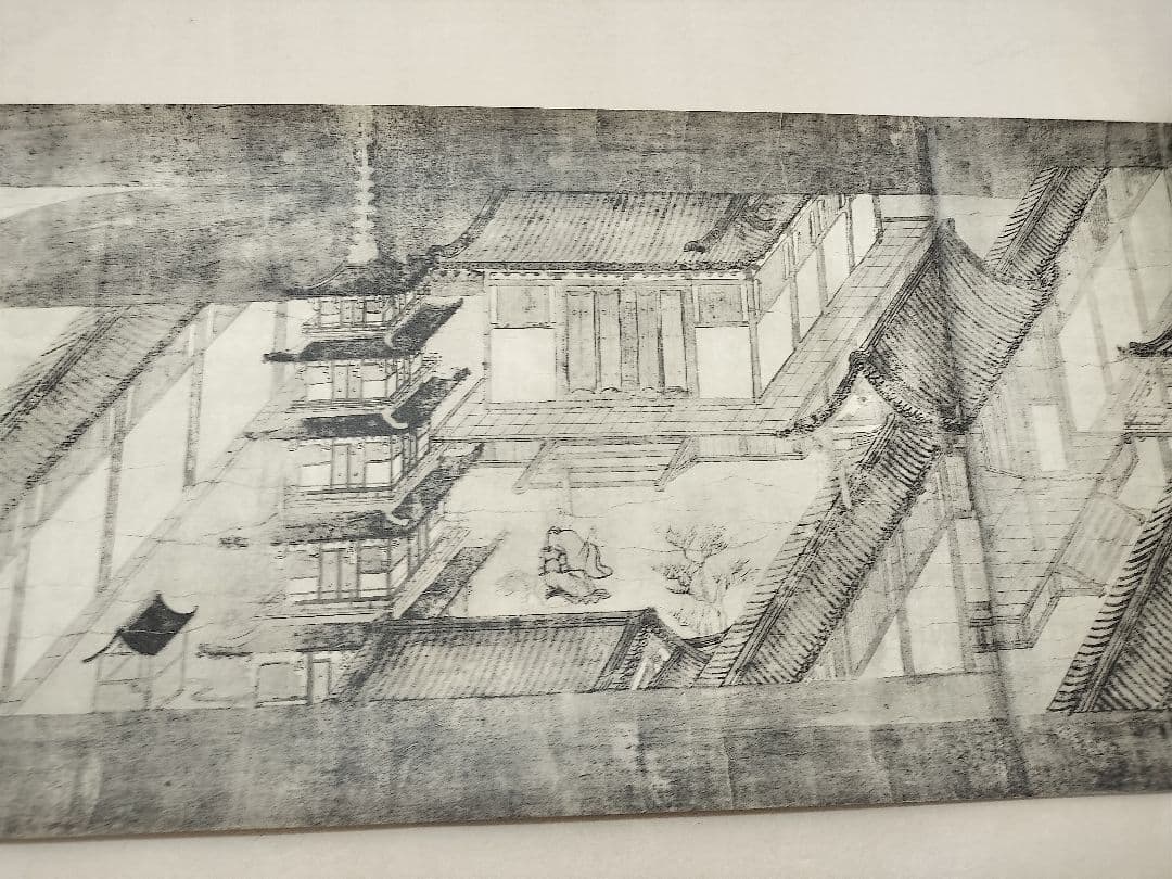国宝 聖徳太子絵伝 上宮寺本 古径荘　巻物 絵巻