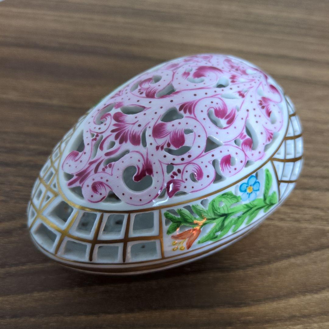 （希少）ヘレンド ファンタジー 透かしタマゴボックス