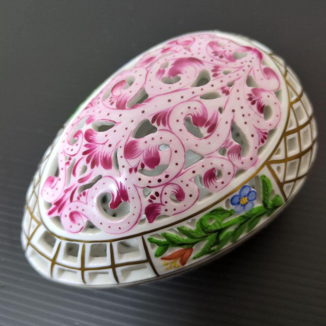 （希少）ヘレンド ファンタジー 透かしタマゴボックス