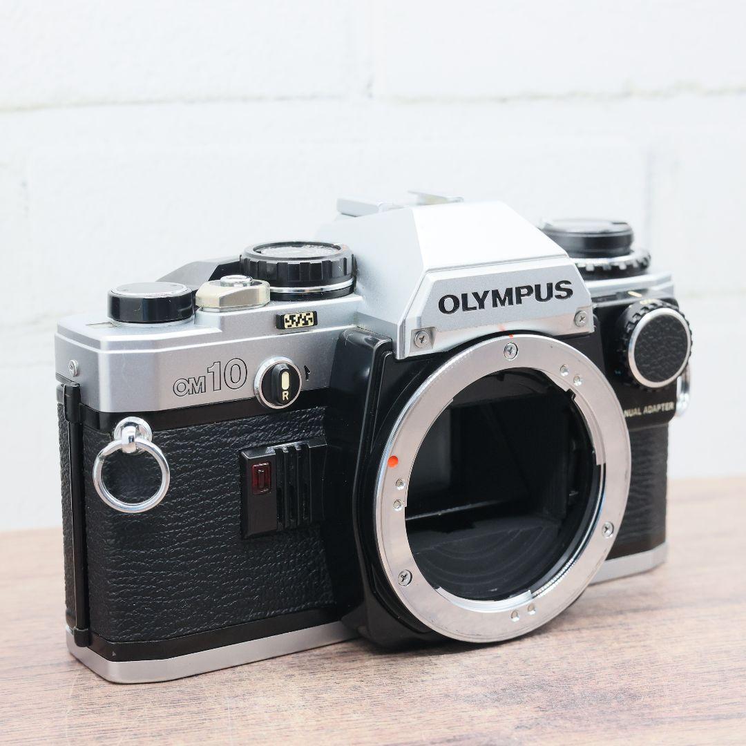 【完動品】OLYMPUS OM10 MANUAL ADAPTER付【分解清掃済】