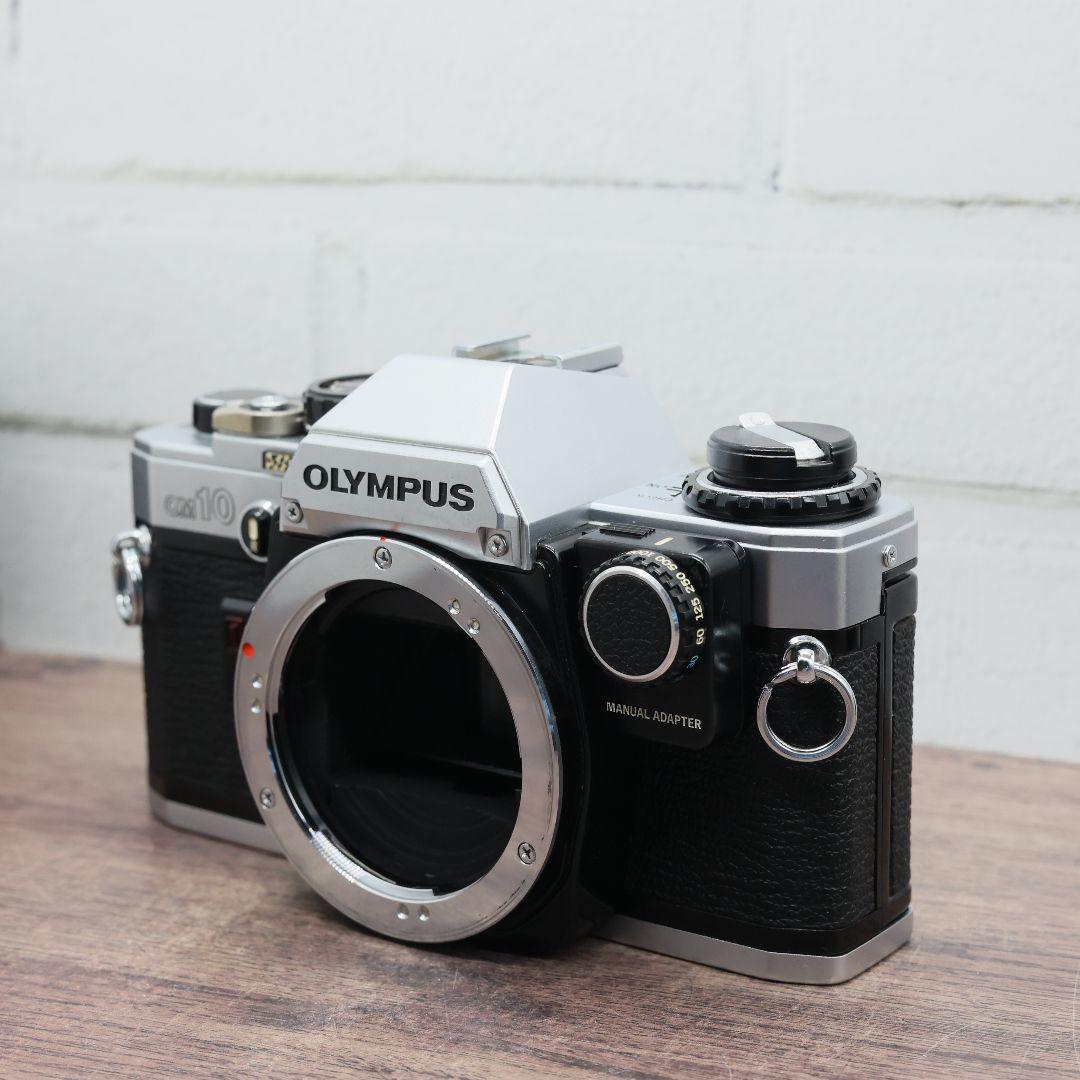 【完動品】OLYMPUS OM10 MANUAL ADAPTER付【分解清掃済】