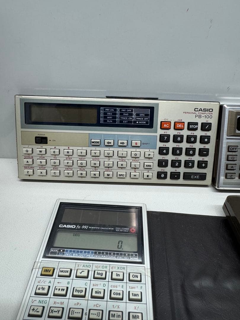 CASIO PB-100 、 fx-991 、SHARP PC-1211ジャンク