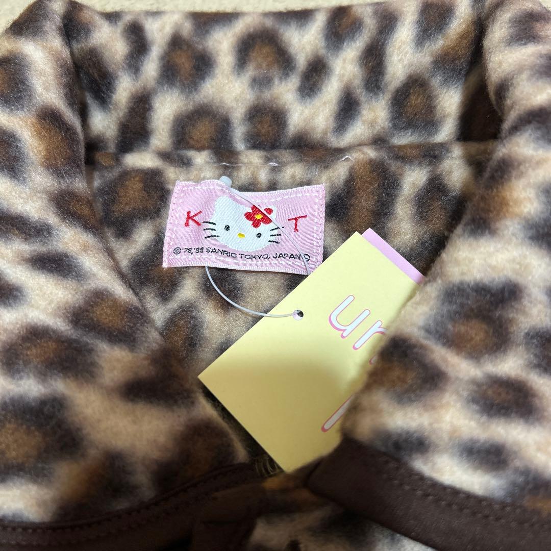 レア　希少　レトロ　サンリオ　ハローキティ‪‪ ヒョウ柄　ルームウェア　ガウン