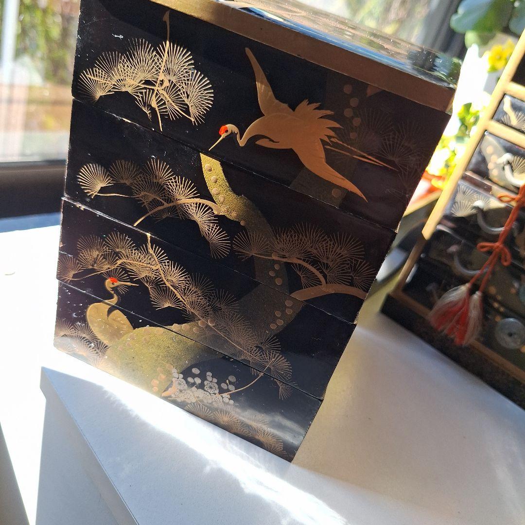 雛人形セット 漆塗り 金箔装飾