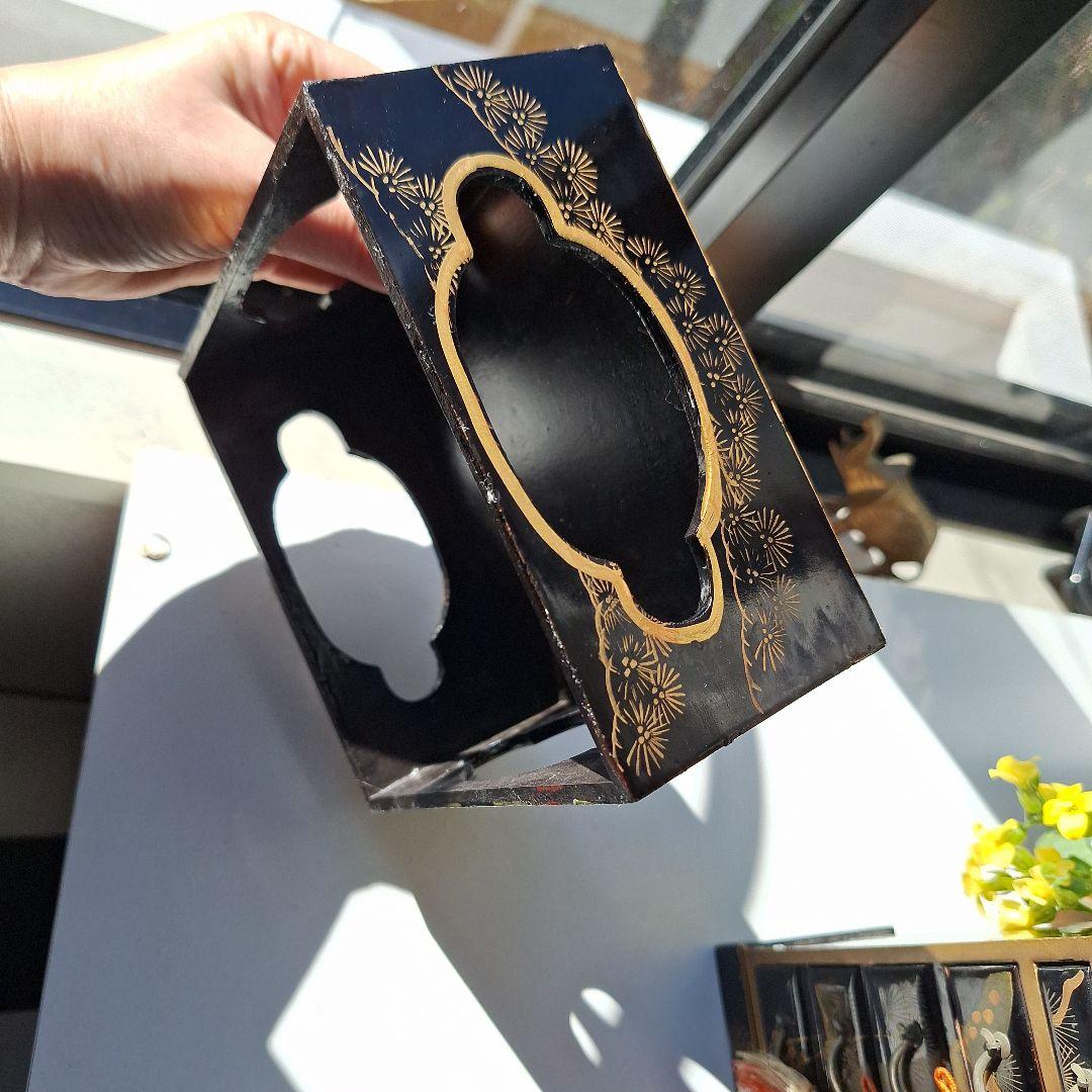 雛人形セット 漆塗り 金箔装飾