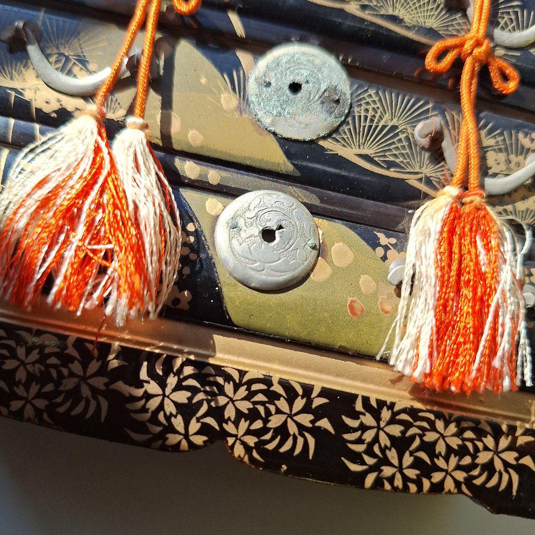 雛人形セット 漆塗り 金箔装飾