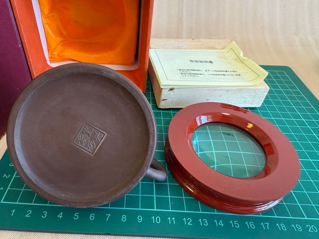 た*う様 書道具 ★☆ 中国墨 古墨 未使用＋中古品 漆芸ルーペ 水滴 水差し