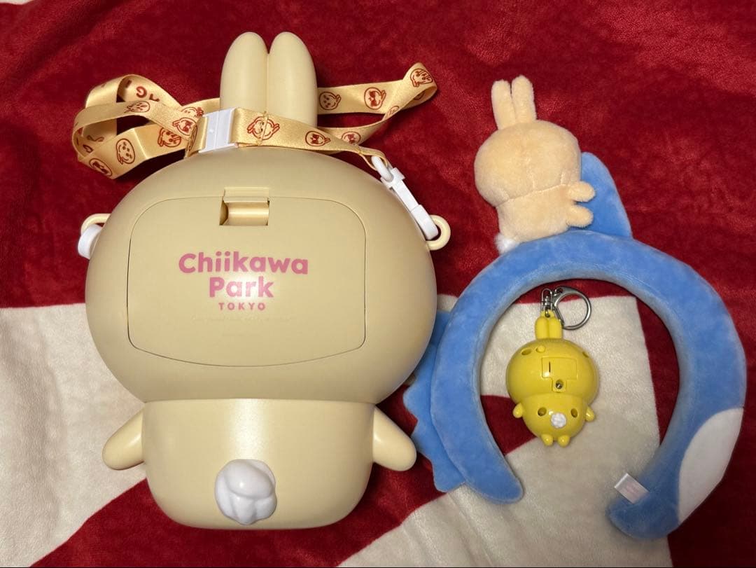 ちいかわパーク うさぎセット ポップコーンケース カチューシャ キーホルダー