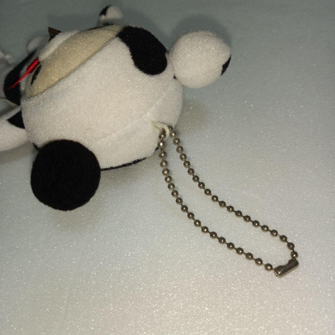 リラックマ　平成レトロ　牛　ぬいぐるみ　鈴 りぼん　牛柄　キーホルダー