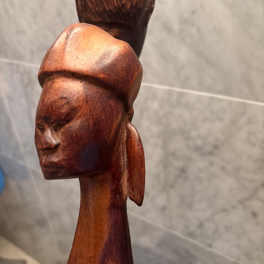 南米ビンテージモダンアートにも通ずる美しいデザインプリミティブアートの木彫り