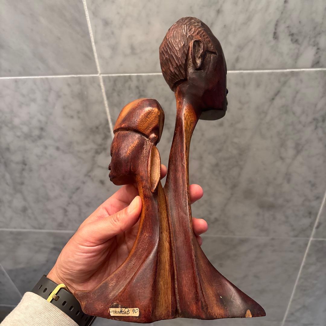 南米ビンテージモダンアートにも通ずる美しいデザインプリミティブアートの木彫り