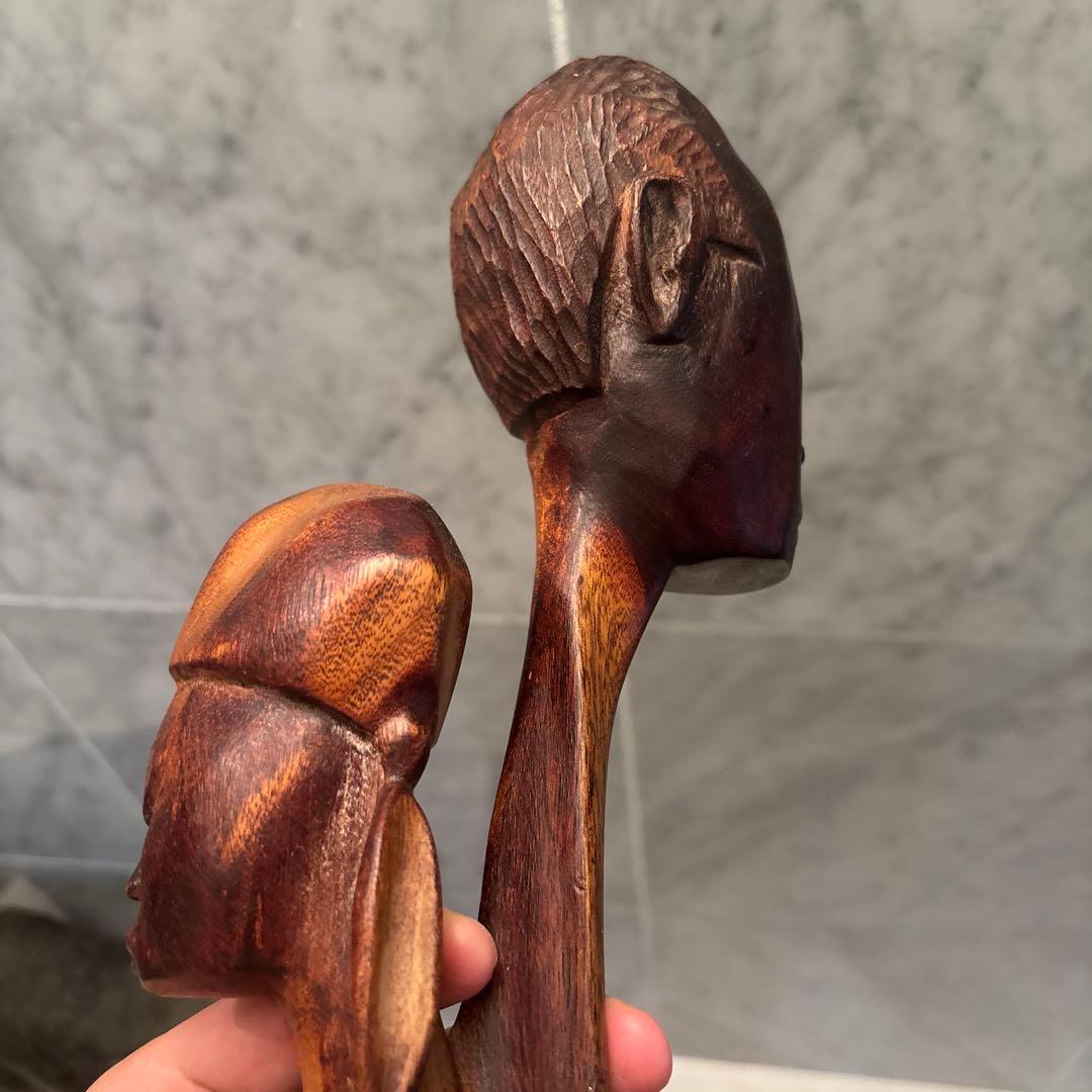 南米ビンテージモダンアートにも通ずる美しいデザインプリミティブアートの木彫り