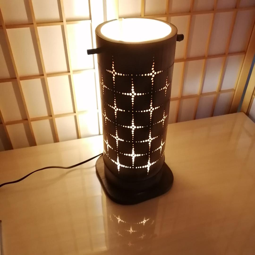 癒し灯火　竹行灯　No23216