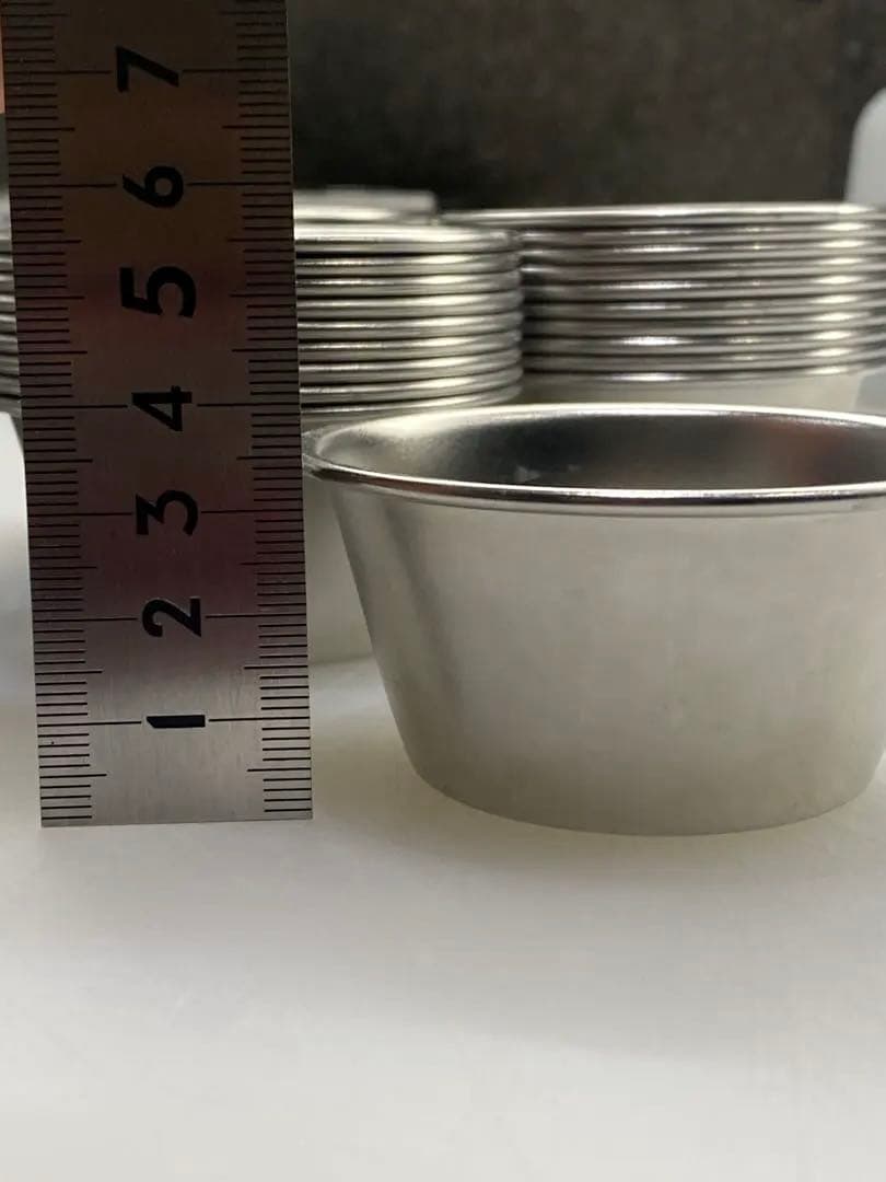 ステンレス製 プリンカップ 40個セット 直径6.5cm