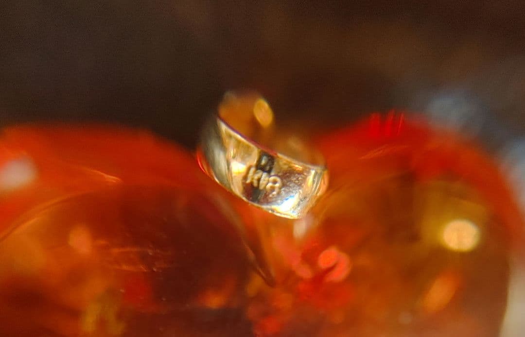 K18 レディースペンダントトップ ハート型