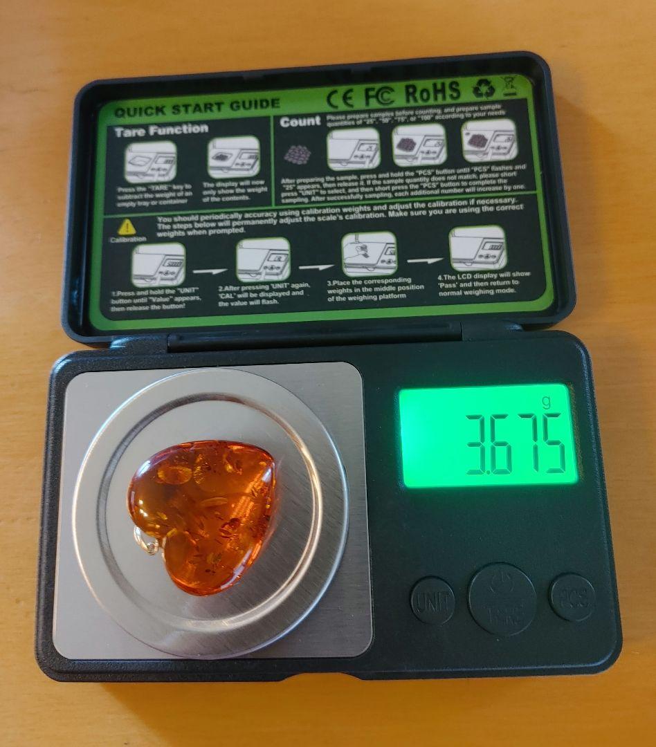 K18 レディースペンダントトップ ハート型