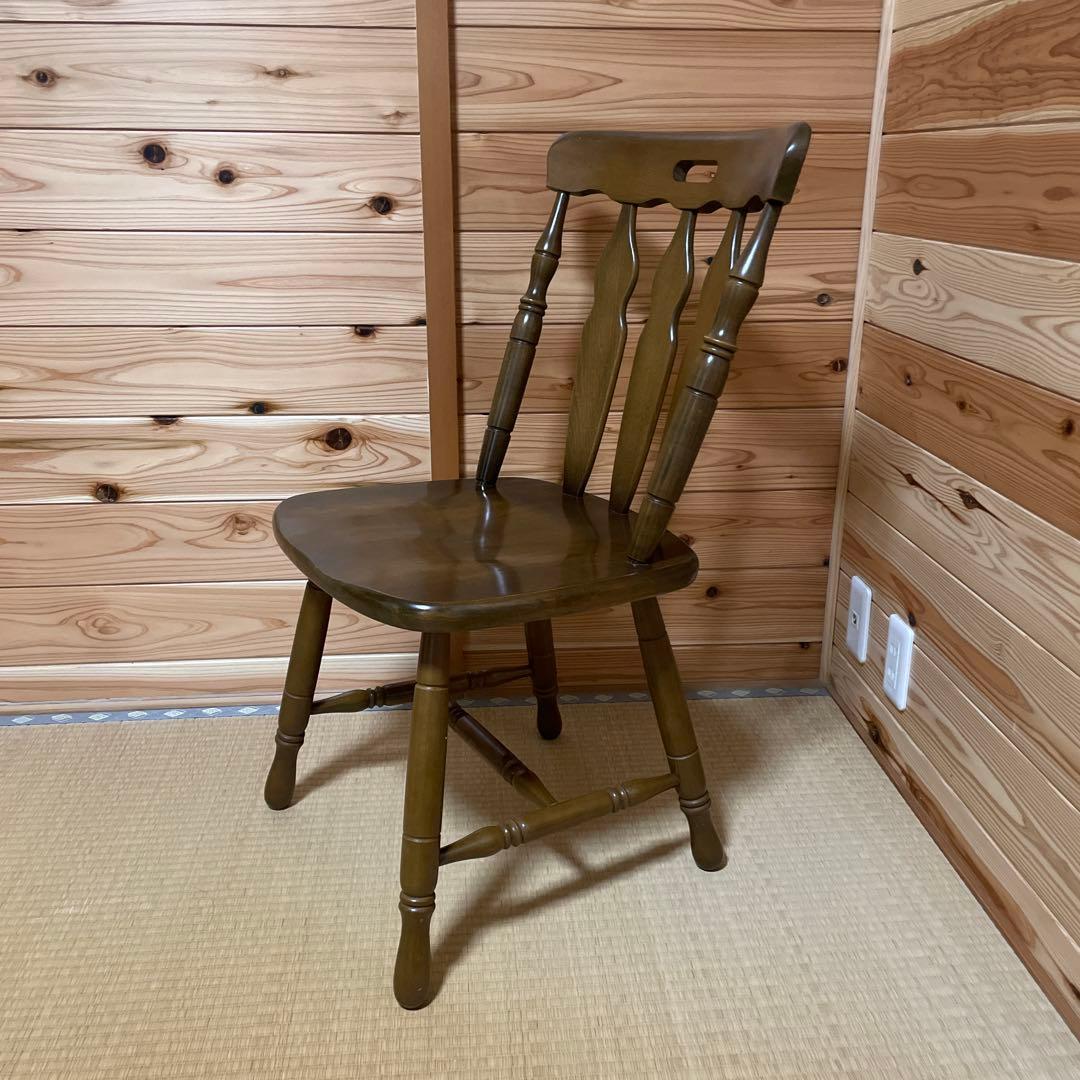 ウィンザーチェア木製 ダイニングチェアレトロビンテージ コイズミ　⑤