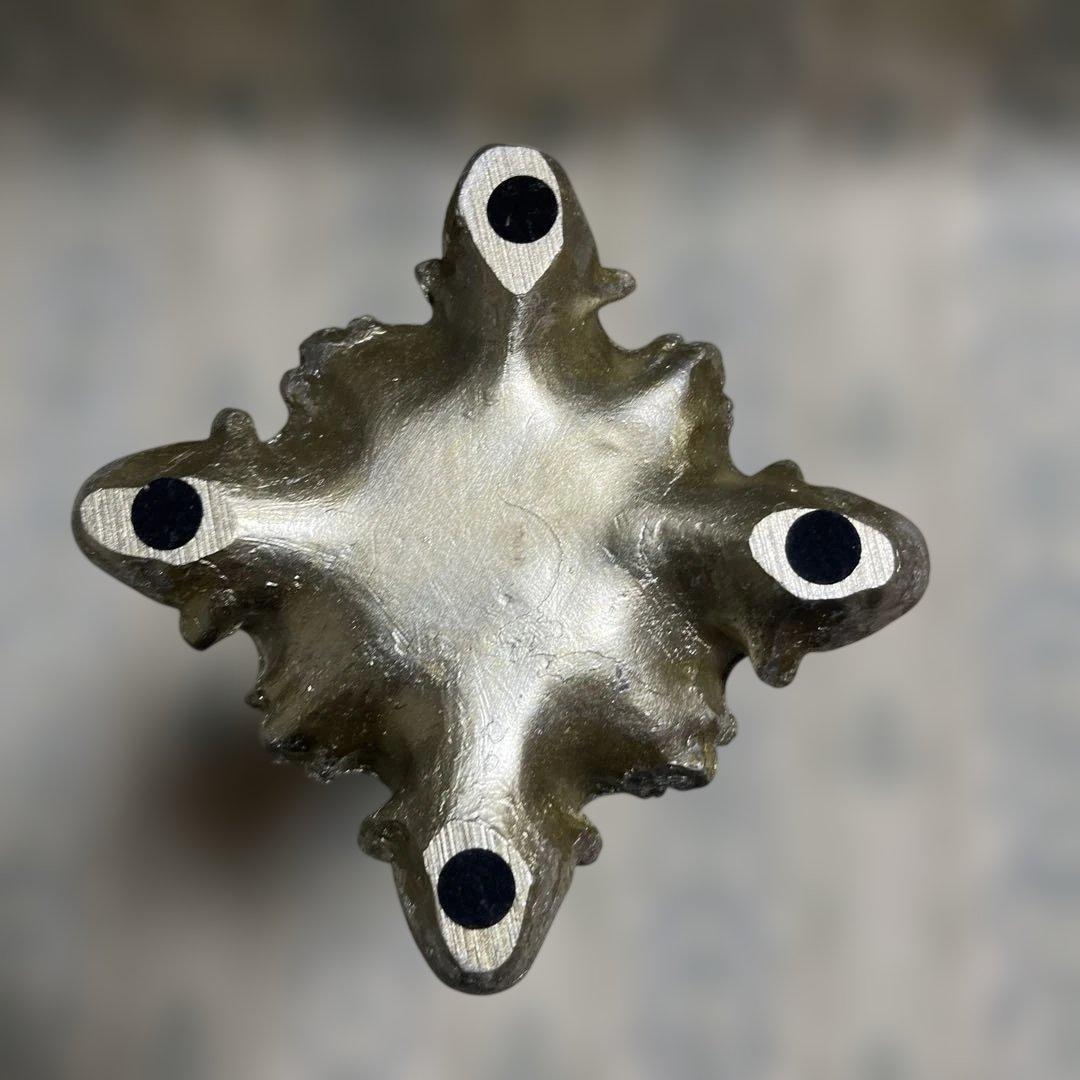 アンティーク調 キャンドルスタンド（燭台）シルバー 鏡付き オブジェ インテリア