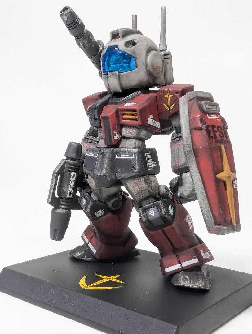 ガンダムコンバージ ジムキャノン 部分塗装 リペイント converge