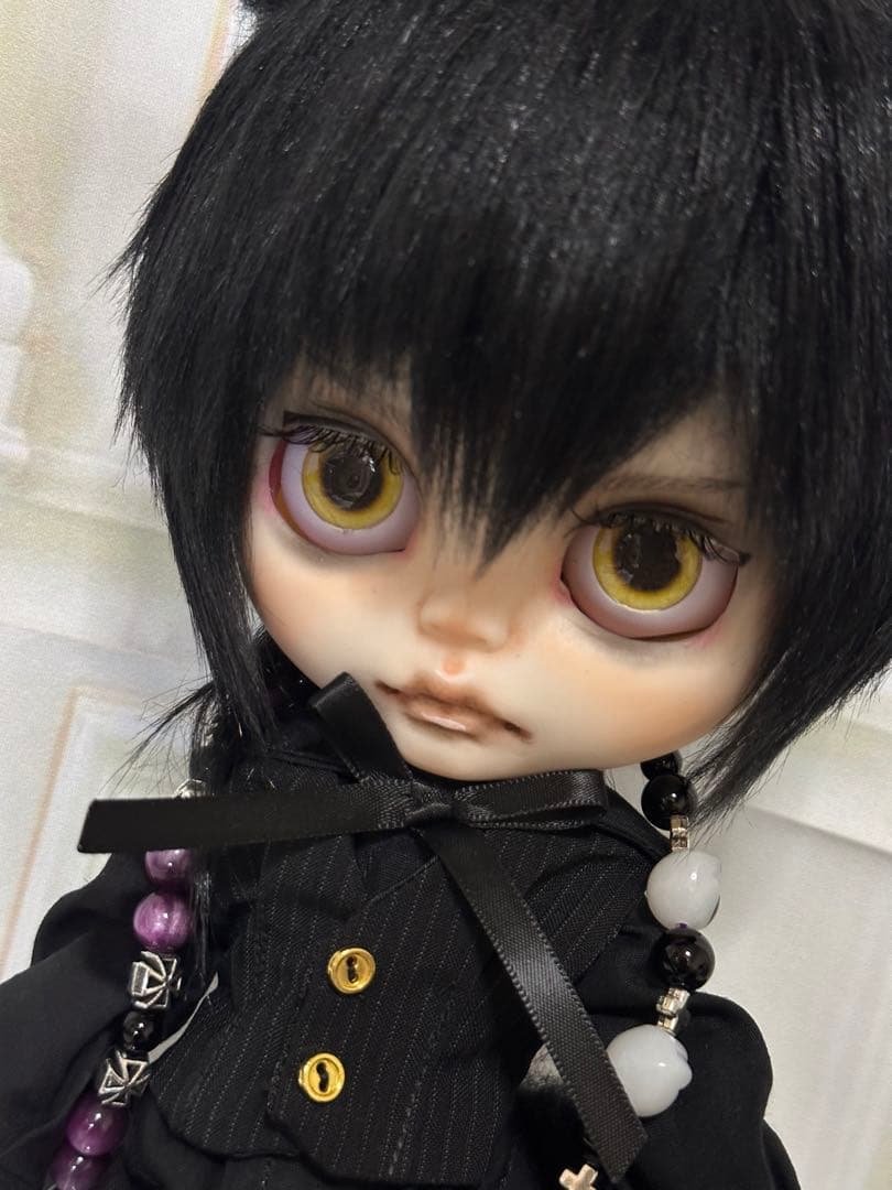 ☆*☆様 アイシードール本体男の子　ボアウィッグ　OF付き 黒猫